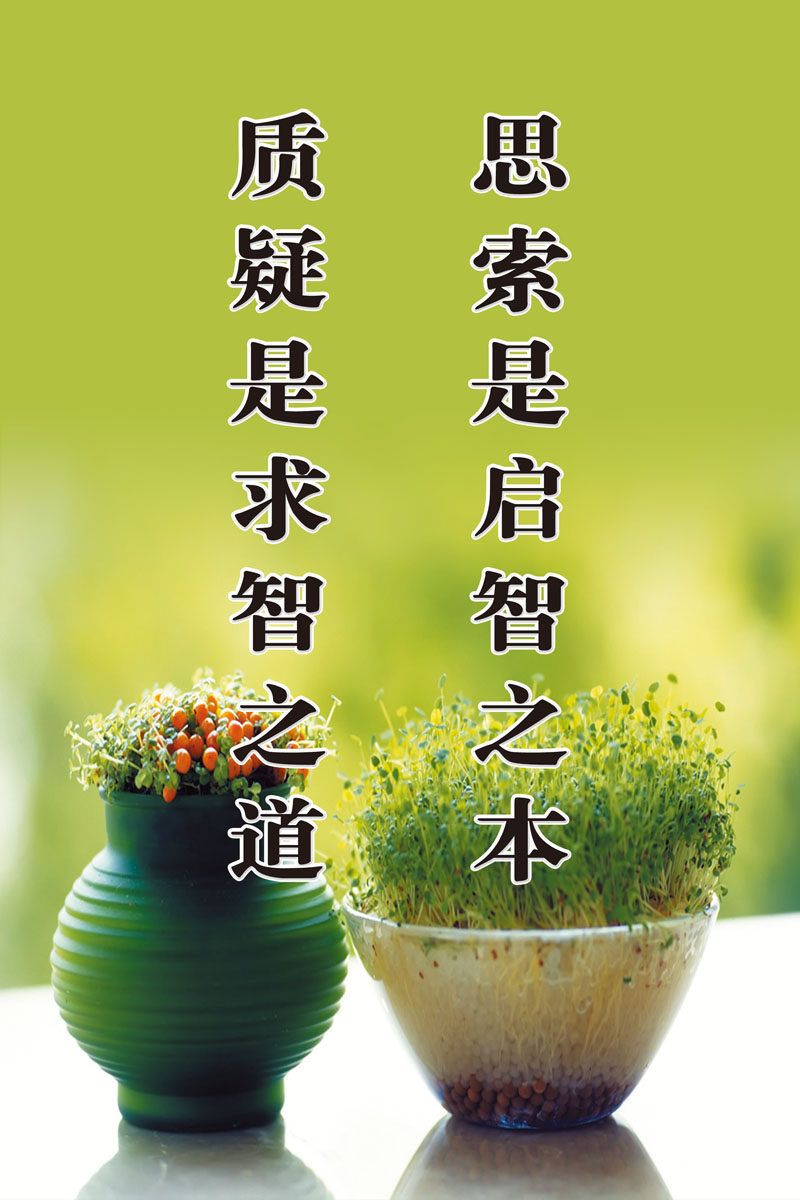 海报印制663展板素材429学校文化哲理名言