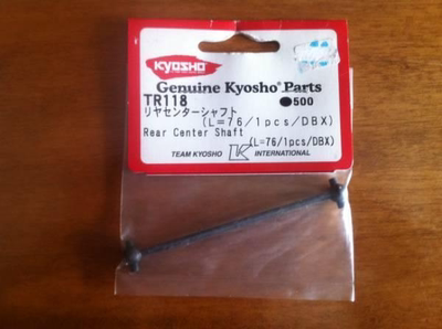 KYOSHO京商DBX/DRX配件TR118 Rear Center Shaft (L=76/1pc ）