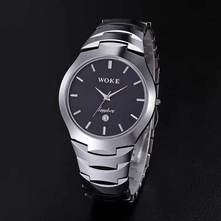 正品 握刻woke男表 钨钢石英表 情侣手表防水男表女表情侣表507
