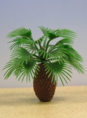 景观模型/建筑模型耗材/塑料椰子树酒瓶棕/室内植物盆景/盆栽TDR