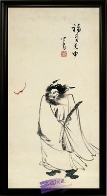 名家风作品钟馗瓷板画
