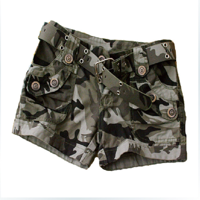 迷彩短裤 女装夏季新款宽松迷彩裤 户外女士军装迷彩服潮低腰热裤|ruв категории Женская одежда, брюки, брюки - от Buy2taobao.com для оказания профессиональной услуги покупки агента Taobao