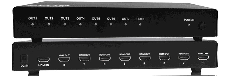 仝丽HDP108 HDMI 1进8出分屏器 八口HDMI分配器 一进八出分配器|ruв категории Цифровые аксессуары, бытовой аудио аксессуары, распылитель/делитель частоты/сплиттер - от Buy2taobao.com для оказания профессиональной услуги покупки агента Taobao