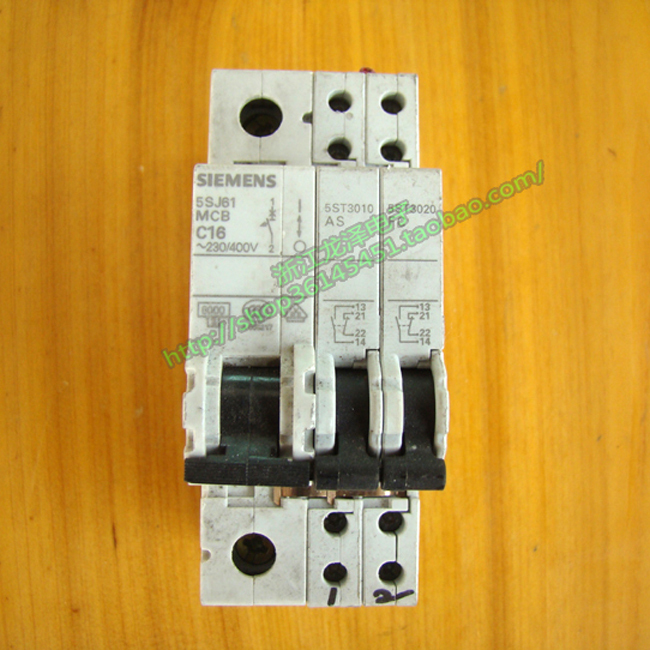 西门子 SIEMENS空气开关1P 16A 5ST3010AS+5ST3020FC+5SJ61 C16