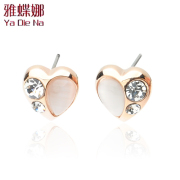 Ya na grade Opal Heart diamond earrings fashion earrings Korean earrings Y127