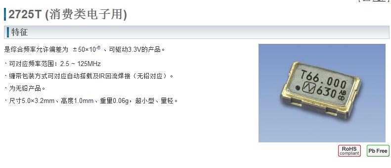 NZ2725T NDK 75M 75MHZ 75.000MHZ 5*3.2 5032 有源贴片晶振 现货