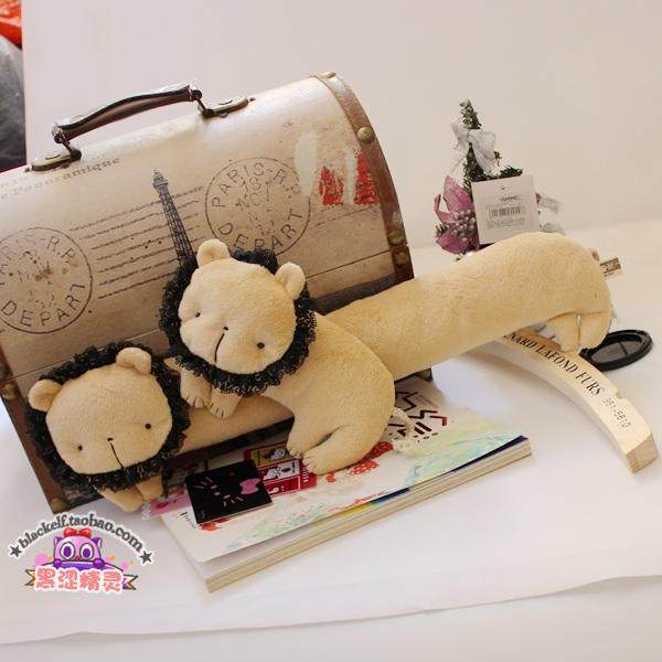 创意可爱卖萌小狮子毛绒鼠标枕