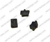 4pin 1394 防尘塞 保护套 1个 黑色 1.2元 电脑防尘胶塞