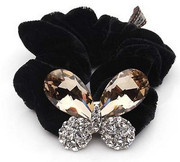 G007 Korean fashion Butterfly hair bands velvet hair accessory