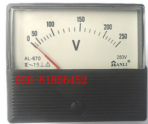 。交流电压表AL-670 250V 300V 450V 500V 600V SD670-V