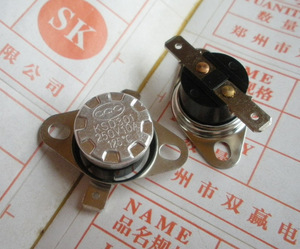 。纽扣温控开关 KSD301/250V/10A 活扣 125度温控器 常闭