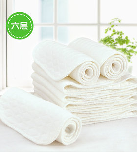 清仓处理六层生态棉尿布5片装 纯棉尿布 安琪娃 46*17CM #BC12-01