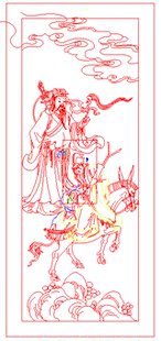 JD372 精雕图 精雕源文件 八仙人物 浮雕图 八仙过海