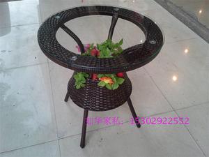 藤桌 休闲藤台桌 藤艺家具 新款藤艺家具 户外藤桌椅