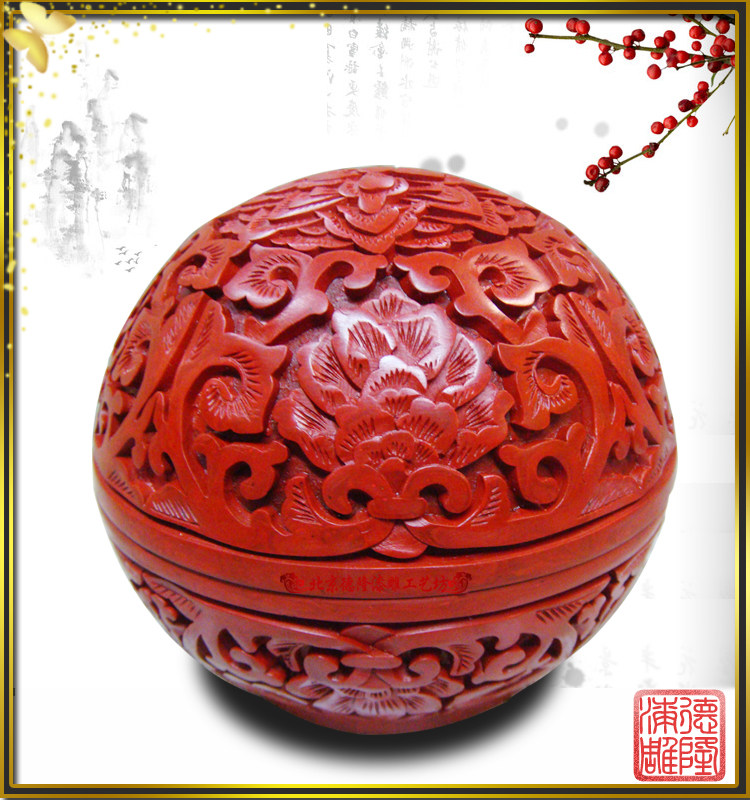 物质文化遗产工艺品雕漆老货木胎