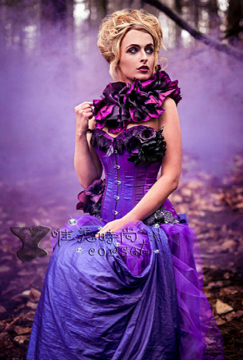 新款收腹束腰宫廷马甲钢骨corset复古束身衣 婚纱礼服塑身衣包邮