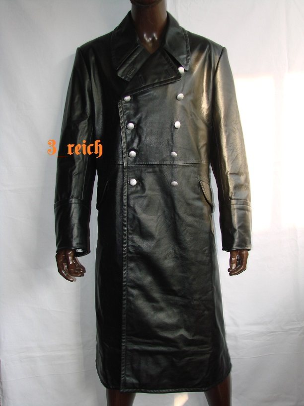 德军皮大衣 黑色