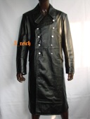 德军皮大衣 黑色