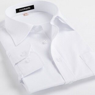 棉质纯色男士 47码 衬衣长袖 多色可选 方领衬衫 佐马仕商务男装