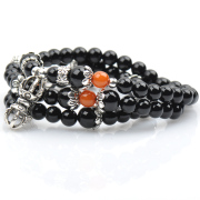 Myatou peace and prosperity for rich black Onyx Bracelet Crystal multilayer bracelet female Tibetan bracelet