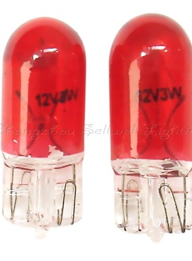 赛远电光源 玻插泡 12v 3w t10 红色 b066 高品质