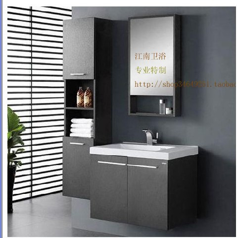 欧式风橡木组合洗手盆柜