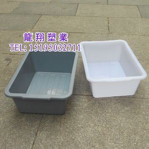 加厚303塑料盒冰盒海鲜水产盒整理箱食品盒收纳箱外410*288*130mm