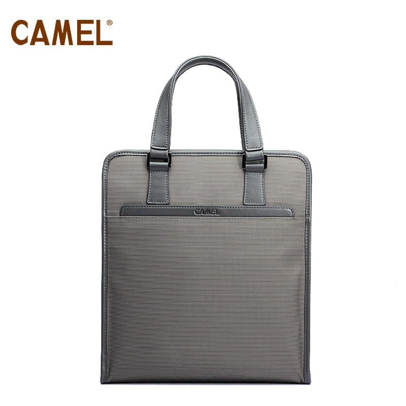 【非卖品】camel骆驼  尼龙+牛皮革 手提斜挎潮流包 男包 
