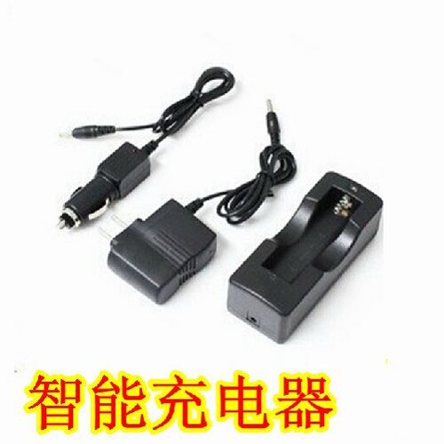 18650锂电池充电器 强光手电筒直充 车充座充3.7v4.2v充满自动停 - 封面
