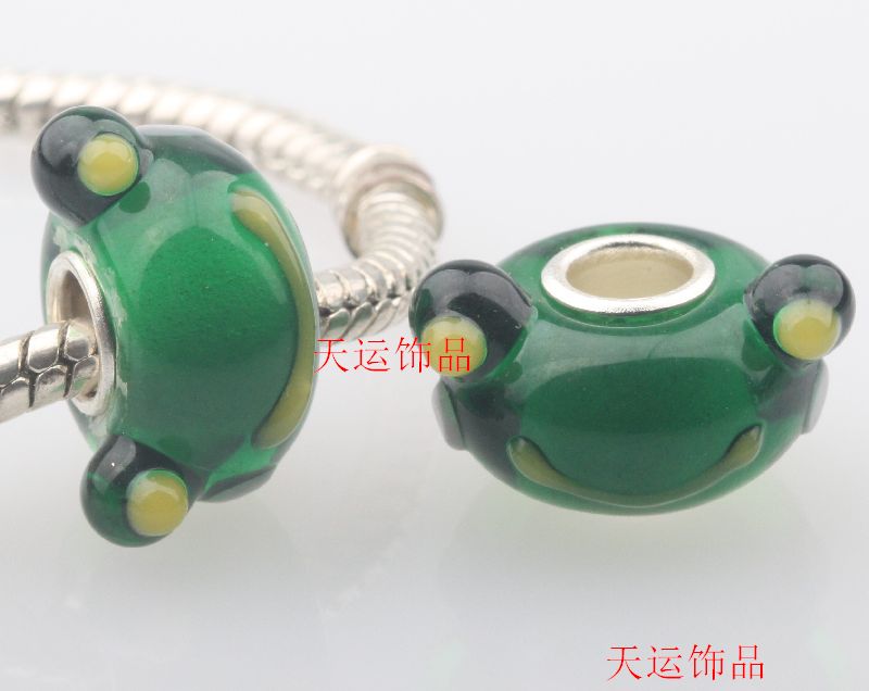 DW012 琉璃珠 玻璃珠glass beads 海星珠 琉璃大孔动物珠