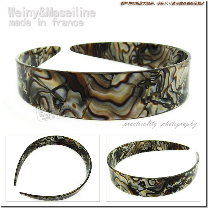 NEW!法国MASEILINE手工发箍,M0348-1◆3色选 拉直不断