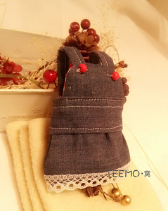 TEEMO·窝 魔王·黄山·兔子·龙猫·貂【松鼠衣服】牛仔连衣裙