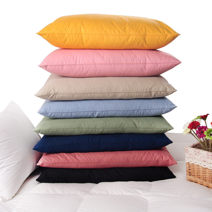 特价清仓 全棉彩色 颈椎保健 羽绒鹅毛枕头鹅绒枕芯护颈枕头枕芯
