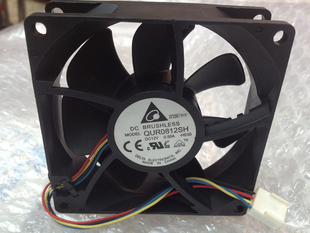 原装Delta台达 QUR0812SH 8025 8CM 12V 0.50A 4线PWM温控风扇