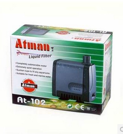 创星AT102潜水泵 淡海水鱼缸 水族箱抽水泵 过滤泵8W