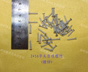 2*16平头自攻螺丝/螺钉/十字沉头自攻/小螺丝/工艺品螺钉/促销