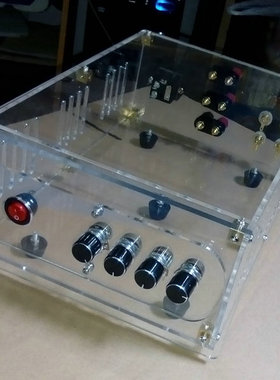 订做透明亚克力机箱 几十款尺寸和款式 铝合金散热器金属功放机箱