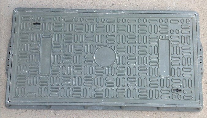 复合电力井盖500x1000x40单盖无框 高分子树脂窨井弱电电信水表箱