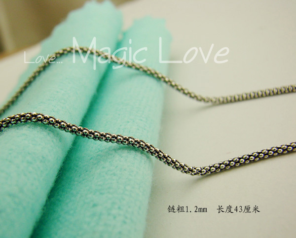 love纯银厘米项链