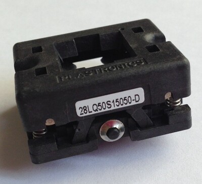Plastronics原装正品测试座 烧写座 烧录座 28LQ45S14040 QFN28