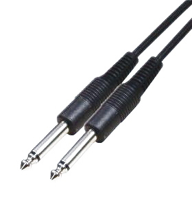 Choseal/秋叶原Q-384音频线6.35mm一对一无线话筒接功放线1.5-5米