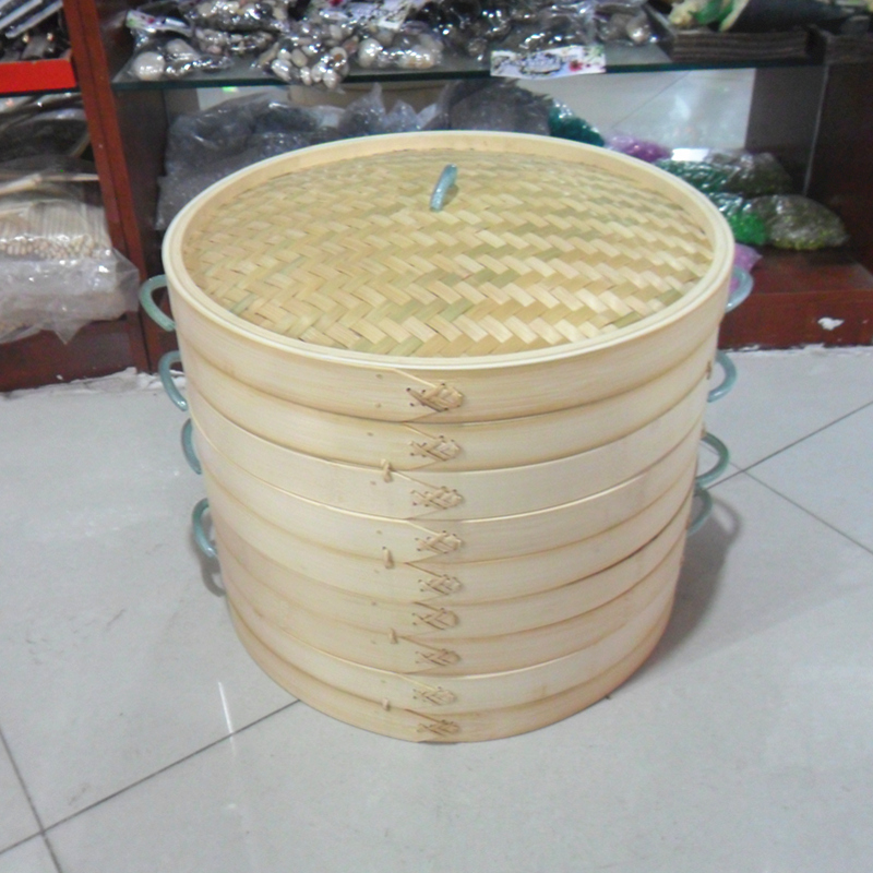 45cm48cm蒸笼竹蒸笼蒸屉52厘米大蒸笼竹制家用竹笼屉竹蒸笼家用笼