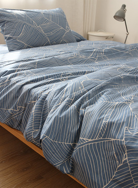 58C1轻羽床单线条床单被套枕套条纹被罩床笠可搭配三四件