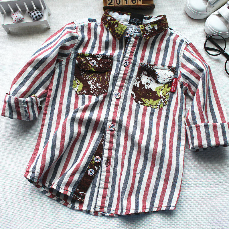 Chemise garcon à manche longue - Ref 2079332 Image 1