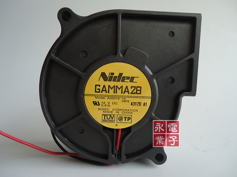 现货日本NIDEC GAMMA28 A35016-16 7530 12V 0.41A 鼓风涡轮风扇
