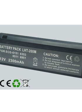 适用日本光电 ECG-6951 ECG-6511 lc-s122au，6543A心电图机电池