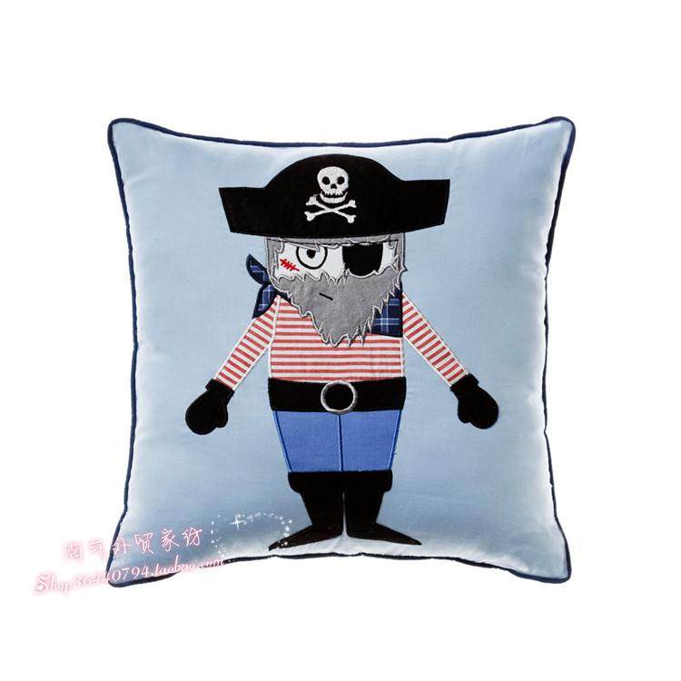 新款儿童靠垫抱枕 布艺软饰床头靠枕 床上用品家居午睡 海盗船长,居家布艺,靠垫/抱枕,淘宝优惠券,粉丝福利购,淘宝优惠卷