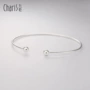 Chín vòng tay khô 999 bạc sterling bạc châu Âu và thời trang Mỹ nhỏ tươi lady nhỏ gọn tối giản vòng tay mỏng nữ phiên bản Hàn Quốc - Vòng đeo tay Cuff vòng tay pandora