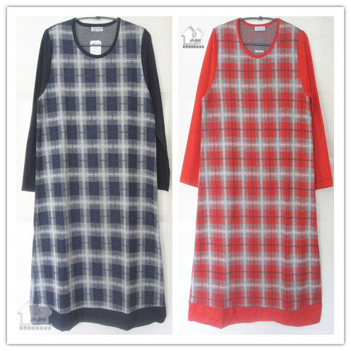 台湾以旺YVONNE 2014秋冬 緹花格子扭轉洋裝 连衣裙 居家服 现货