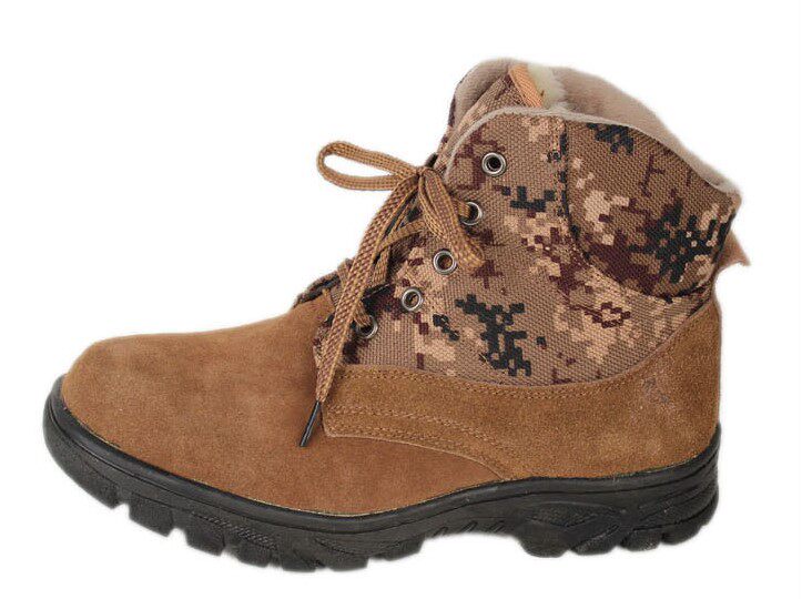 Boots militaires en cuir - chaud - Ref 1401616 Image 1